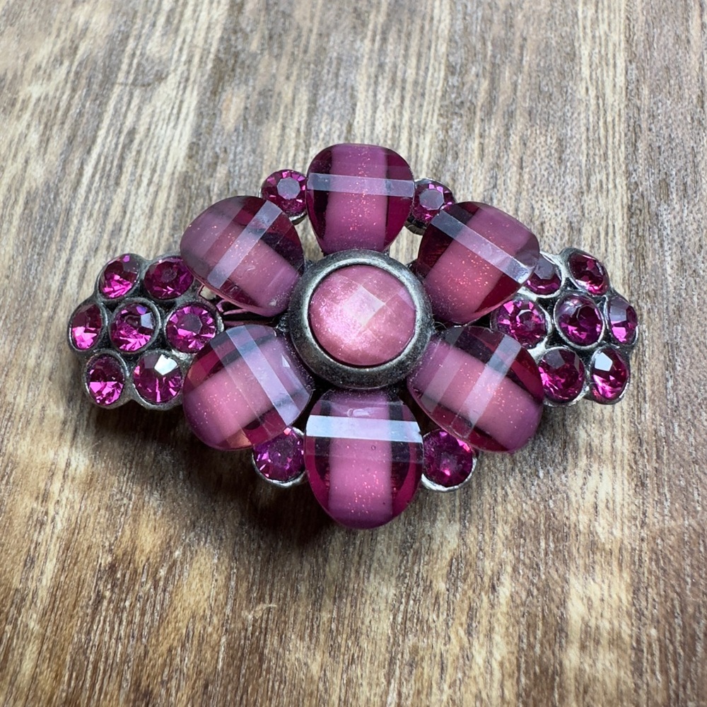 Vintage Jeweled Hair Clip Pin